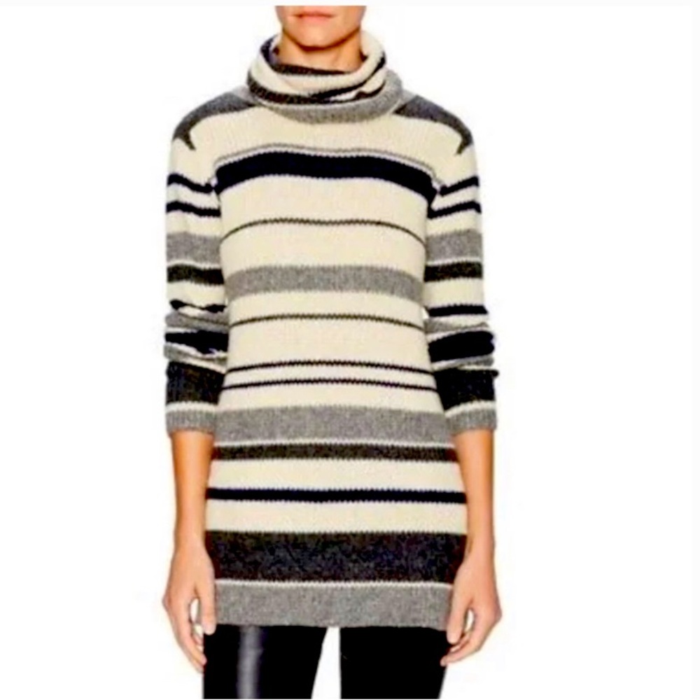 Calypso St. Barth Striped Wool & Camel Blend Sweater
